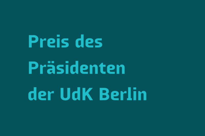 Preis des Präsidenten der UdK Berlin, Galerie Nord | Kunstverein Tiergarten